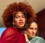 Pusat Sorotan untuk fitur foto yang digunakan untuk menyorot wajah orang