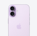 iPhone&nbsp;17, eksterior belakang, warna lavender, sistem kamera Dual&nbsp;Fusion di kiri atas